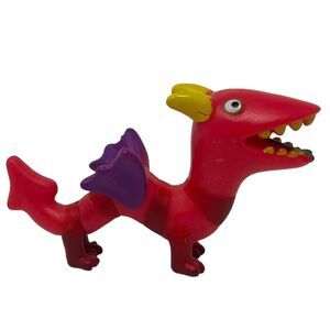 PEPPA PIG CASTLE FORT DRAGON 1.5" FIGURE RARE PLASTIC‎ TOY (PRE-OWNED)